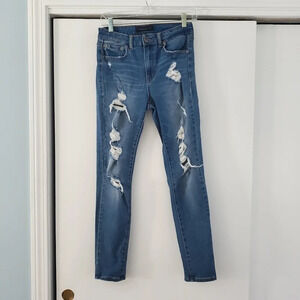 Aeropostale High Rise Ripped up 6 Regular Jegging Jean